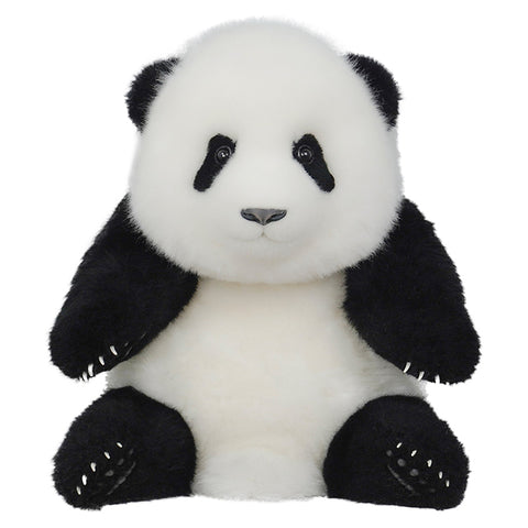 Weighted Panda Stuffed Animals, Panda Plush for Companion “5 Month MENG LAN”, Handmade Realistic Giant Panda Plush 5.5 LBS, 14" Lifelike Animals